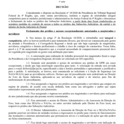 DOC SEI 5081028 - Decisão DF-PR - 20-03-3020 - determina fechamento dos Foros e medidas de controle de acesso - Pg.01