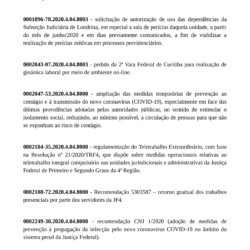Processos SEI da JFPR referentes à PANDEMIA de COVID-19 - Pg.02