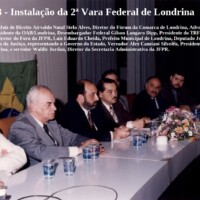 Instalação da 2ª Vara Federal de Londrina, autoridades à mesa
