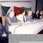 Instalação da 2ª Vara Federal de Londrina, autoridades à mesa